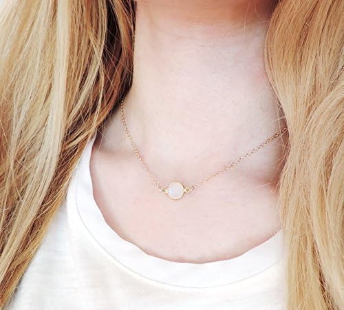 Moonstone Pendent Choker Necklace, June Birthstone Necklace, SAME DAY SHIPPING BEFORE 2 P.M. PST