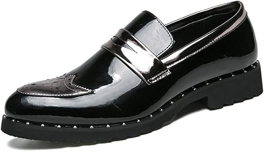 silver patent leather shoes