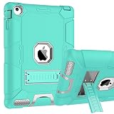 iPad 2 Case, iPad 3 Case, iPad 4 Case, BENTOBEN Heavy Duty Shockproof Kickstand Anti-Slip 3 in 1 Full-Body Rugged Soft Rubber Hard PC Protective Case for iPad 2/3 / 4 9.7 inch, Mint Green/Light Gray
