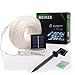 MEIKEE 33ft Dimmable Solar Rope Lights,Halloween Decoration Light,100 LED, 8 Lighting Modes, Light Sensor, Waterproof, Ideal for Decorations Christmas,Gardens, Lawn, Patio, Weddings, Parties(Blue)
