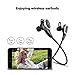 APEKX B3 Wireless Headphones, Lightweight Bluetooth Earbuds, Sports Headset, Running Jogging Gym Workout with Mic for iOS, Android, MP3 and More(Black)