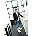 Boy's Fashion Blazers Casual Jackets, Black, 140(8-9T)