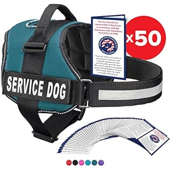 Industrial Puppy Service Dog Vest with Hook and Loop Straps and Handle - Harness is Available in 8 Sizes from XXXS to XXL - Service Dog Harness Features Reflective Patch and Comfortable Mesh Design
