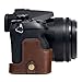 MegaGear Sony Cyber-Shot DSC-RX10 IV, DSC-RX10 III Ever Ready Leather Camera Case and Strap, with Battery Access - Dark Brown - MG761