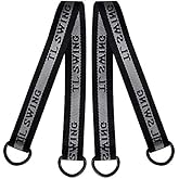 2Pcs Tree Swing Straps Hanging Kit, Heavy Duty 220lb Capacity Polyester Hanging Straps 45cm Horizontal Bar Connecting Belt for Porch Swings Toddler Swings Saucer Swinds Indoor Outdoor Use