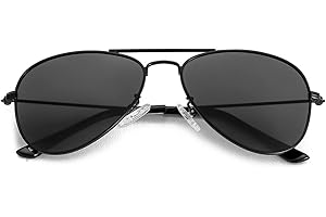 NIDOVIX Kids Polarized Aviator Sunglasses for Girls Boys Cool Toddler Sunglasses Age 2-9 100% UV Protection