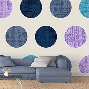 Wall Murals for Bedroom Abstract Colorful Dots Collage Removable Wallpaper Peel and Stick Wall Stickers - 66x96 inches
