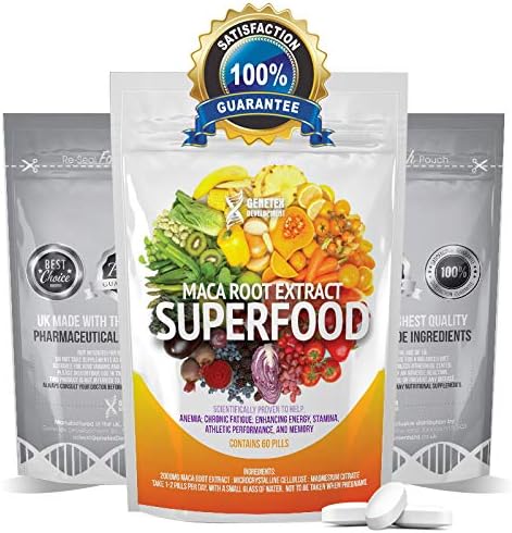 2000mg MACA root extract Pills - high grade Tablets - ENERGY & STAMINA