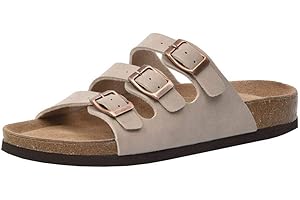 CUSHIONAIRE Women's Lela Cork footbed Sandal with +Comfort