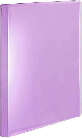 Amazon プラス クリアファイル 縦 40ポケット Pasty プチ 98 4 ブルーベリーパープル クリアホルダー 文房具 オフィス用品