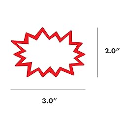 Starburst Signs with Stickers 200pcs | Sale Price