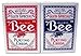2 Decks Bee Playing Cards Red and Blue