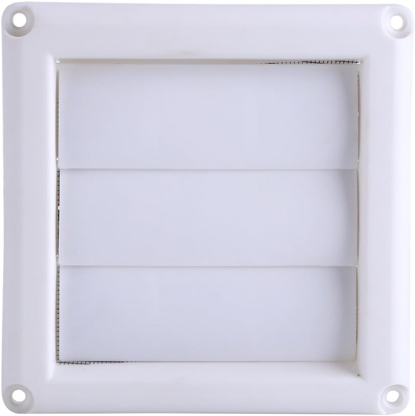 15 x 15cm Air Vent Cover Plastic Wall Air Vent Grille Cover 3 Flaps with Net Louvre Insect-Proof and Anti-Dust (15 * 15cm) - Image 3