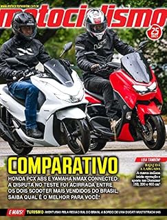 Livro Motociclismo Ed. 301 - Comparativo Honda PCX e Yamaha Nmax