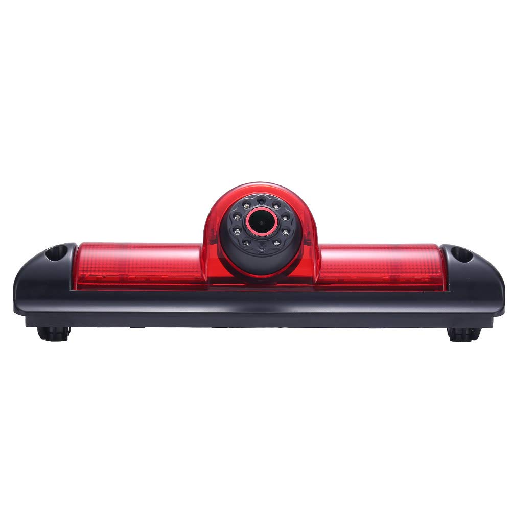 Special red lens: 1280 x 720 pixels 1000TV lines HD lens brake light rear view camera transporter waterproof super wide angle for Fiat Ducato X250 X290 bus box/Peugeot Boxter/Citroen Jumper — image 1