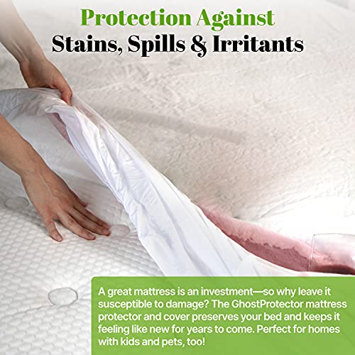 GhostBed Waterproof Mattress Protector & Cover Noiseless, Lightweight