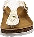 Birkenstock Gizeh Women’s Toe Post Sandals 38 M EU /7-7.5 B(M) US Shiny Snake Cream