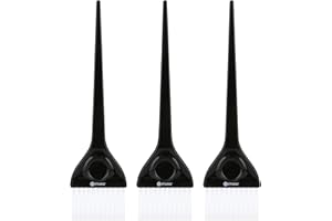 MEN'S GROOMING BARBER PRO 3 Pieces Hair Color Brush Kit, Balayage Tint Brush, Soft Deying Bristles for Salon & DIY Hair Coloring (Type C)