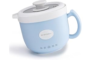 OFFNOVA Wax Melter 1.2L, 35OZ Candle Making Kit with Pouring Spout Suitable for Candle DIY Hobbyist Wax Warmer, Easy to Clean, Gift for Woman Man, Blue (Candle Melting Pot)