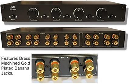speaker switch box banana plugs
