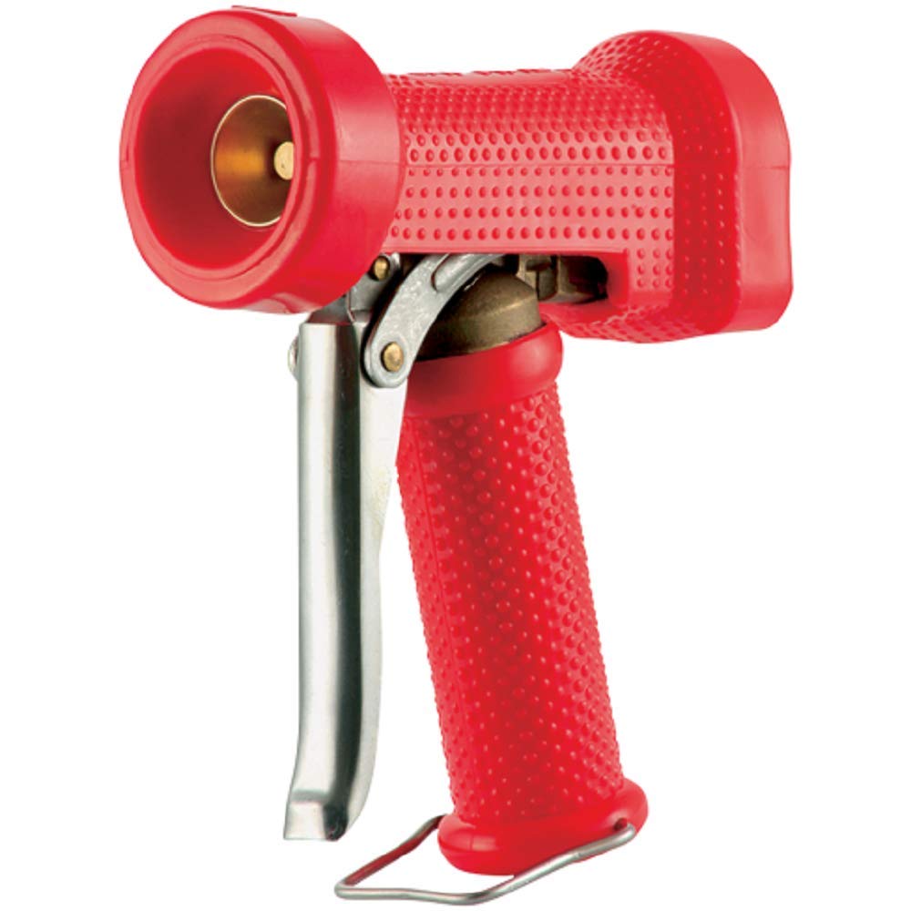 Heavy Duty Genuine Jaymac Water Jet Wash Down Gun 'Dinga' Style 1/2 Fitting Included (Red, Brass)