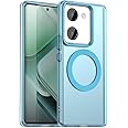 Pzwoxukhov Compatible with Vivo Y200 Pro 5G Case Cover,Supports Wireless Charging,Shockproof Magnetic Phone Case，Compatible with Vivo Y200 Pro 5G Case Blue