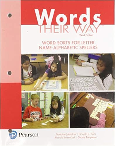 Amazon Com Words Their Way Word Sorts For Letter Name