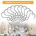 AIEVE Swivel Hooks 10 Pack Swivel Hooks Swivel Hooks for Hanging Wind Spinners S Hook Clips Wind Chimes Crystal Twisters Plants Flower Pots Bird Feeder Outdoor Ornament Hooks Party Supply, Silver