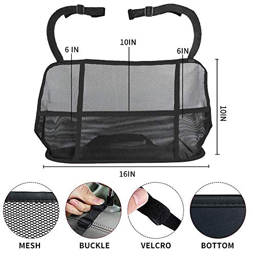 Car Net Pocket Handbag Holder Between Seats, Car Mesh Organizer, Large Capacity Storage Netting Pouch Handbag Holder for… - Image 3