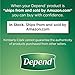 Depend Adjustable Incontinence Underwear, Maximum Absorbency, L/XL, 32 Count (2 Packs of 16)