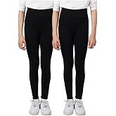 Tuff Athletics Youth Girl's 2-Pack Fleece Lined Leggings