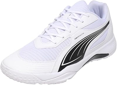 Solarflash III Chaussures d'intérieur Unisexes, Puma White Puma Black, 45 EU