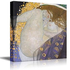 Danae E by Gustav Klimt - Austrian Symbolist Painter - Golden Phase - Canvas Art Home Art - 16x16 inches