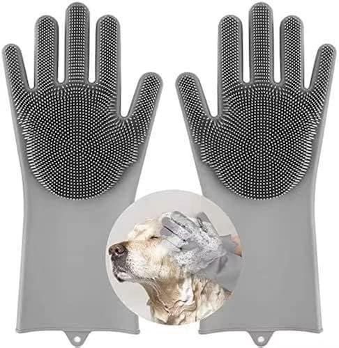 Sene Pet Grooming Gloves, Silicone Gloves Dog bathing supplies