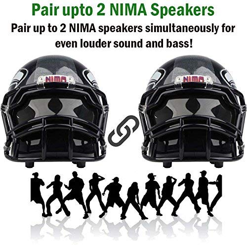 NIMA Portable Bluetooth Speaker, [Officially Licensed by NFL] NFL Football Helmet Stereo Speaker with Built-in-Mic, Hands-Free Call, AUX, Built-in-Subwoofer, HD Sound and Bass -Seattle Seahawks - Thumbnail 4