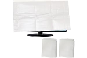 KRODTIGE 2 Pack Foam Flat TV Cover - Fits Up to 36"H x 65"W Flat Screen TV (Up to 65") - Protection During Storage, Move, or Home Renovation