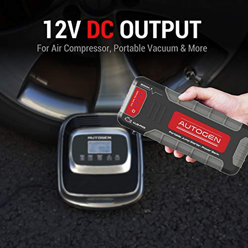 AUTOGEN 2000A Portable Car Jump Starter, 12V Lithium Battery Charger with USB Quick Charge 3.0, 74WH High Power Bank Battery Jumper Box Pack Booster for Cars Trucks SUV - Thumbnail 5