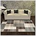 Superior Mid-Century Modern Geometric Design Area Rug, with Jute Backing, Perfect Hardwood, Tile, or Carpet Cover, Ideal for Bedroom, Kitchen, Living Room, Entryway, or Office, 8' x 10', Grey Brown