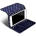 iPhone 8 Plus / iPhone 7 Plus Cover - Terrapin iPhone 8 Plus / iPhone 7 Plus Women's Case - Trifold Wallet Clutch Cover - Polka Dot Interior - Card Slots - Money Pocket - Wristlet - Navy Blue