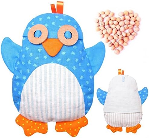 Baby Bed Doll Penguin linen Toy - Organic Cherry Pit Heat Pad
