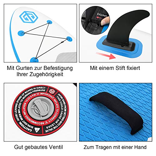 Goosehill Inflatable Stand Up Paddle Board, Reinforced Double Layer All