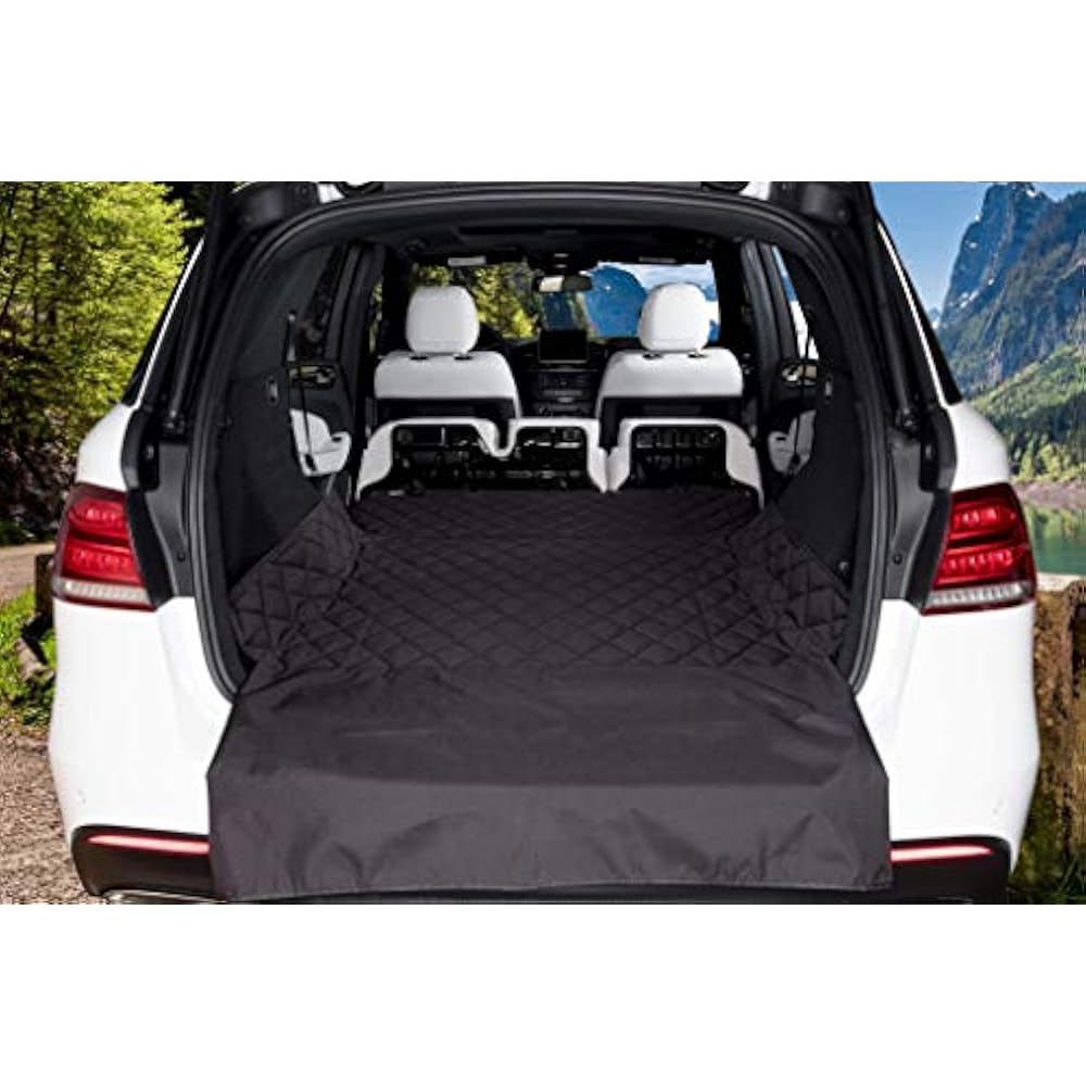 Luxury Pet Cargo Cover & Liner Dogs 80 52 Black, Quilted Waterproof