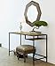Industrial Vintage Design Space Saver Entryway Hallway Console Table Desk with Lower Shelf Storage , Wood Top and Metal Black Metal Frame