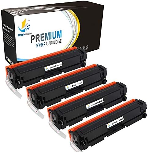 Catch Supplies 201X Compatible for HP 201A CF400A 201X CF400X Ink HP MFP M277dw M277n M277c6 M277 Toner Cartridge HP Color Laserjet Pro MFP M277dw M252dw M252n M252 Toner CF400X CF401X CF402X CF403X