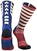 TCK Sports Old Glory USA American Flag Crew Socks Basketball Football Softball Lacrosse