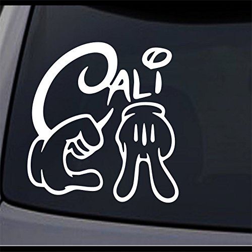 Buy 2 Pack California Cali Life Mickey Gloves Hands Permanent Vinyl