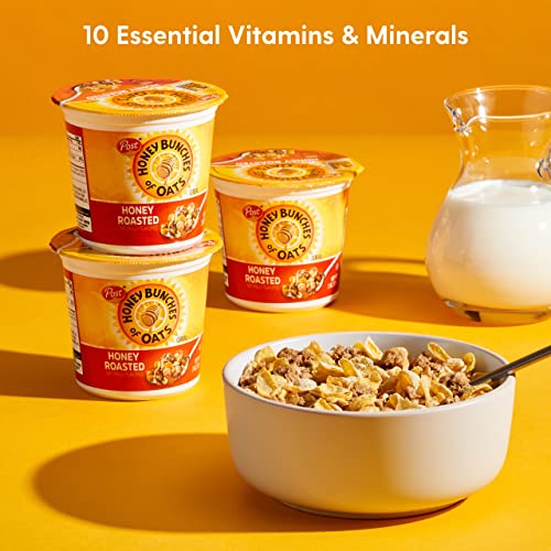 Honey Bunches of Oats Honey Roasted Cereal Low Fat with Whole Grains