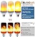 LED Flame Effect Light Bulb, E26 LED fire light bulbs have simulated flickering flame tiki torch effect for home, patio, restaurant, bar, or festival decorations
