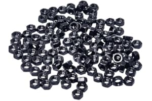 DMDZ HEYDAY M4 Carbon Steel Grade 8 Hexagon Hex Nut Black Carbon Steel 120pcs.(M4)