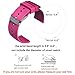 Lwsengme Silicone Watch Replacement Band with Quick Release-Choose Color & Width (20mm,22mm) & Length-Soft Rubber Watch Strap (Rose-red, 20mm)